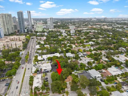 a view of city and mountain