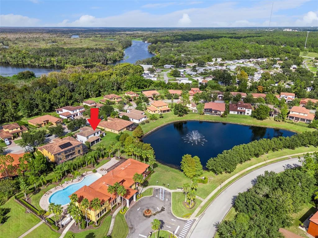 127 Verde Way DeBary, FL 32713 - Photo 48 of 77 an aerial view of residential houses with outdoor space and swimming pool