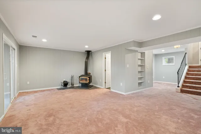 a view of an entryway with stairs