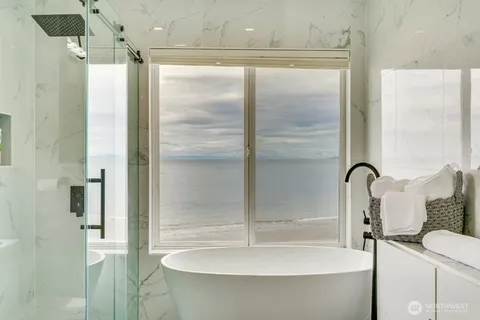 a view of balcony with furniture