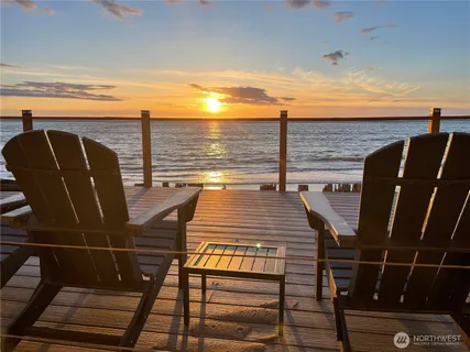 a aerial view of a house with a terrace