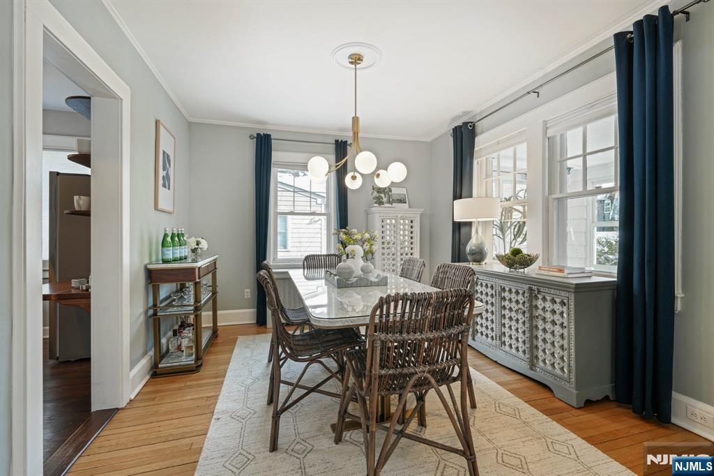 31 Nassau Road Montclair, NJ 07043 - Photo 9 of 33 a view of a dining room with furniture window and wooden floor