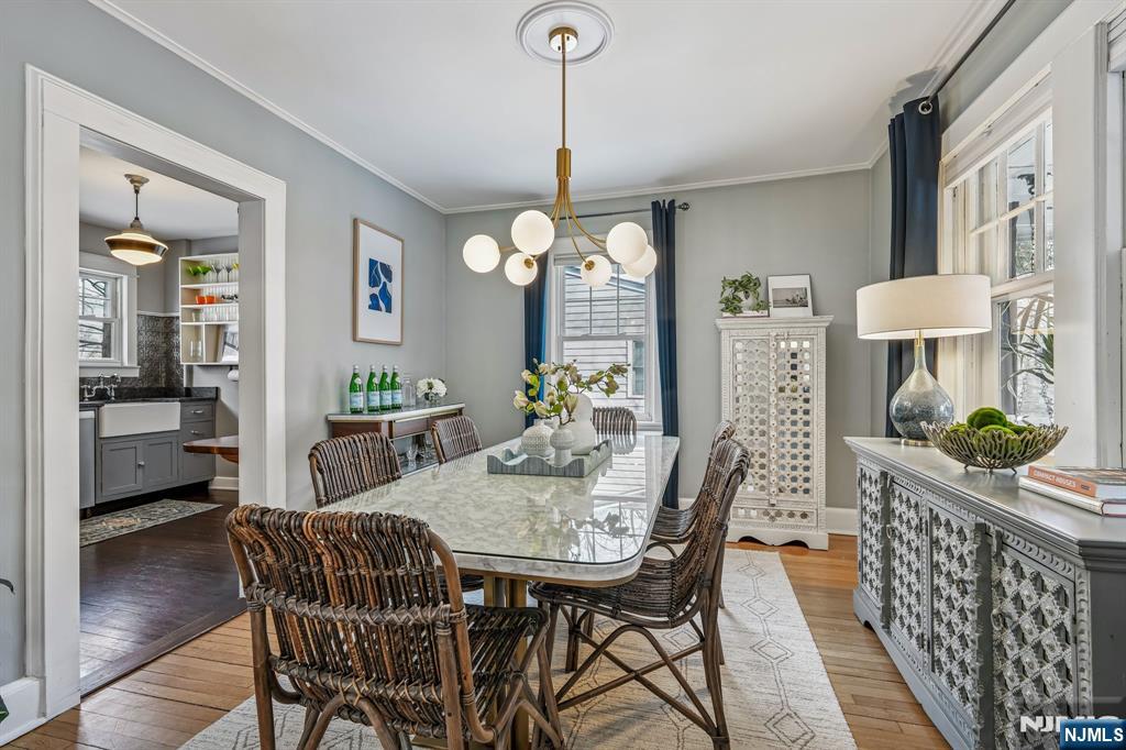 31 Nassau Road Montclair, NJ 07043 - Photo 10 of 33 a view of a dining room with furniture and wooden floor