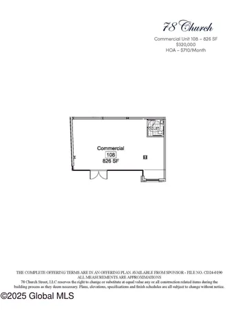 $320,000 | 78 Church Street, Unit 108, Saratoga Springs, NY 12866