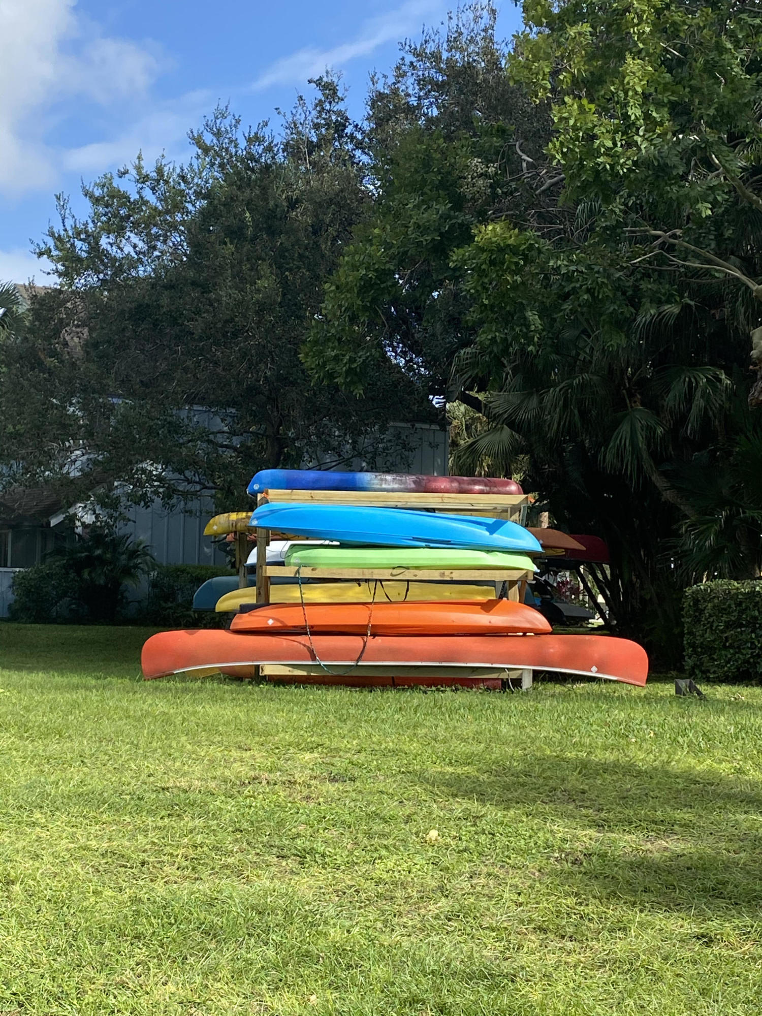 6183 Riverwalk Lane, Unit 3 Jupiter, FL 33458 - Photo 32 of 35 a backyard of a house with an outdoor seating yard and swimming pool