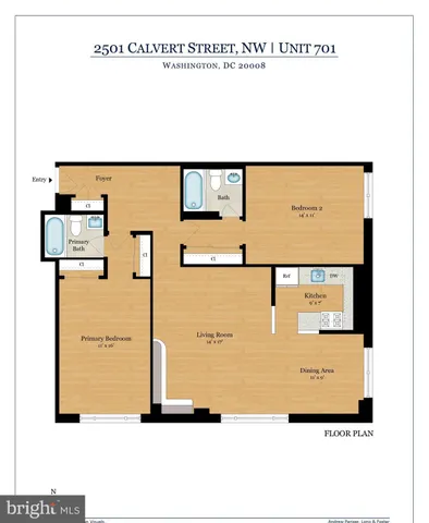 $509,000 | 2501 Calvert Street Northwest, Unit 701, Washington, DC 20008