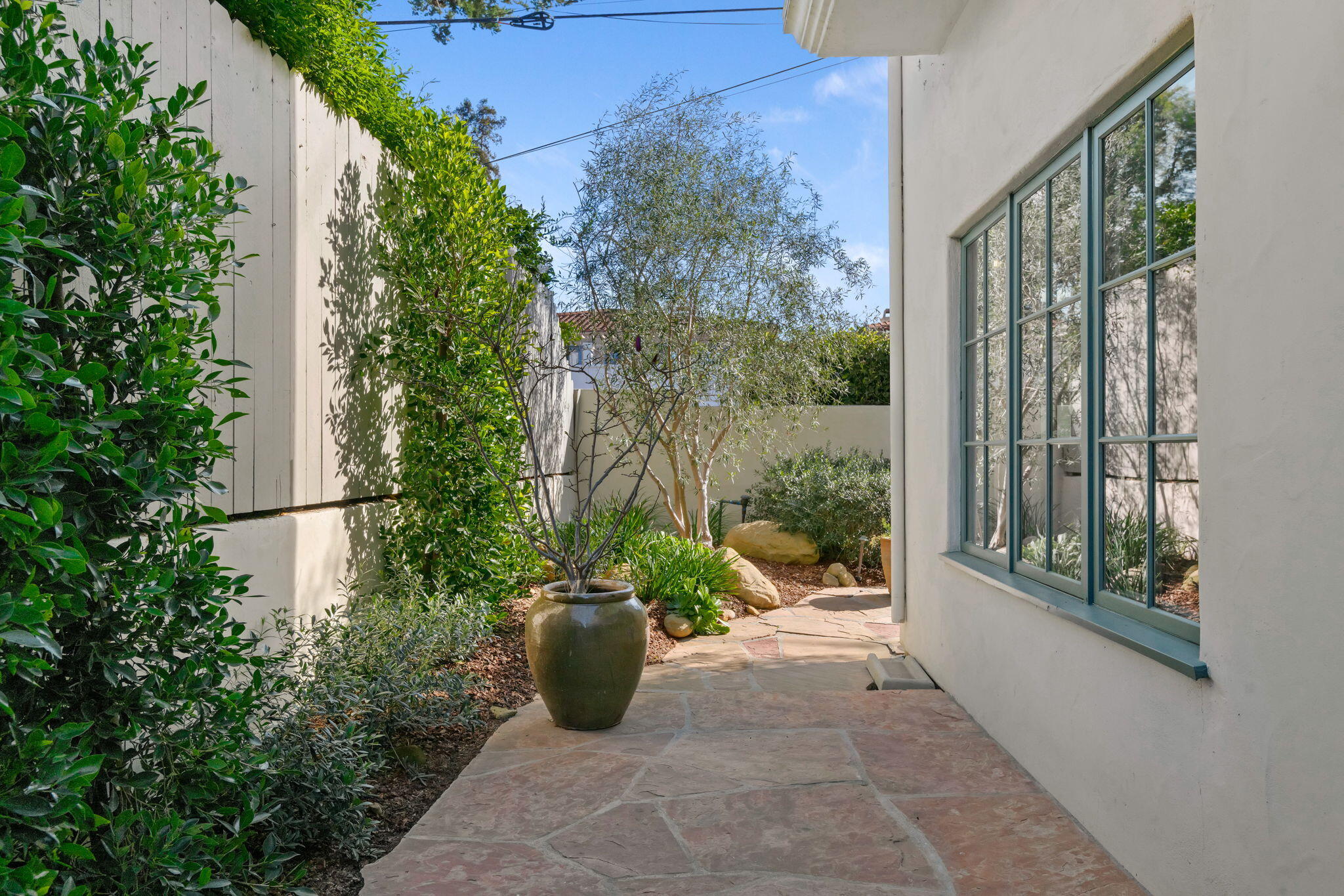 71 Olive Mill Road Montecito, CA 93108 - Photo 17 of 30 a view of a potted plants on a balcony