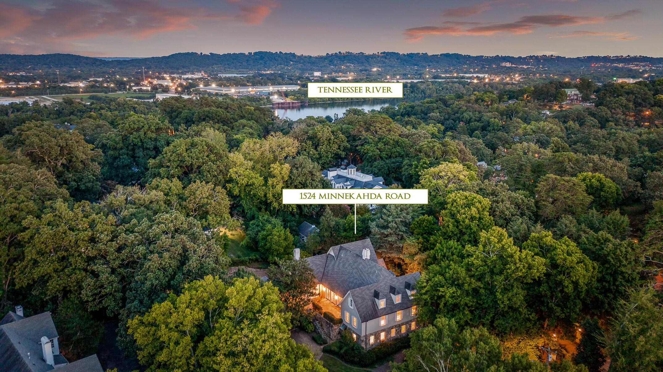 1524 Minnekahda Road Chattanooga, TN 37405 - Photo 3 of 52 Aerial View