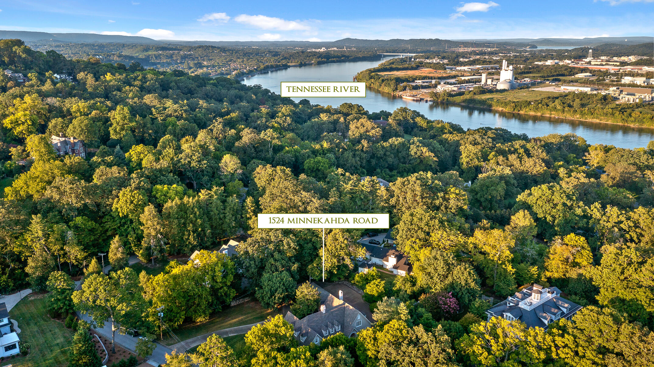 1524 Minnekahda Road Chattanooga, TN 37405 - Photo 4 of 52 Aerial View