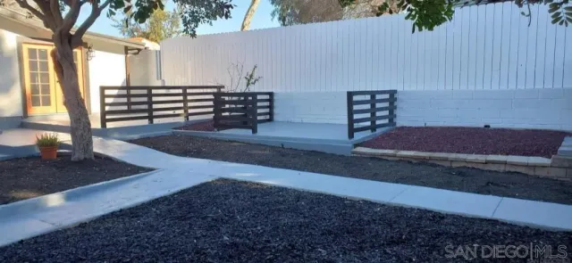 a view of outdoor space and deck