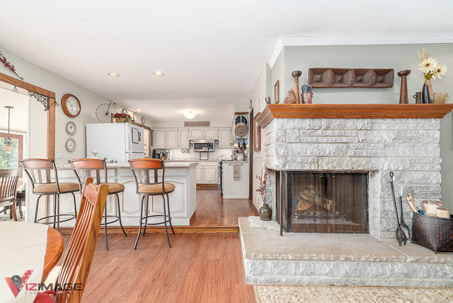 21200 South River Road Frankfort, IL 60423 - Photo 8 of 51 a living room with furniture and a fireplace