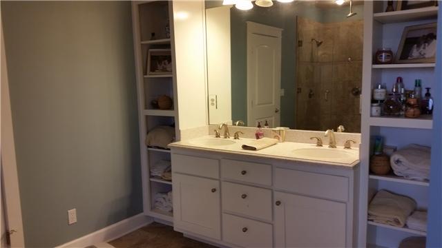 804 A Fite Road Watertown, TN 37184 - Photo 13 of 20 The double vanity also features built-in shelving.
