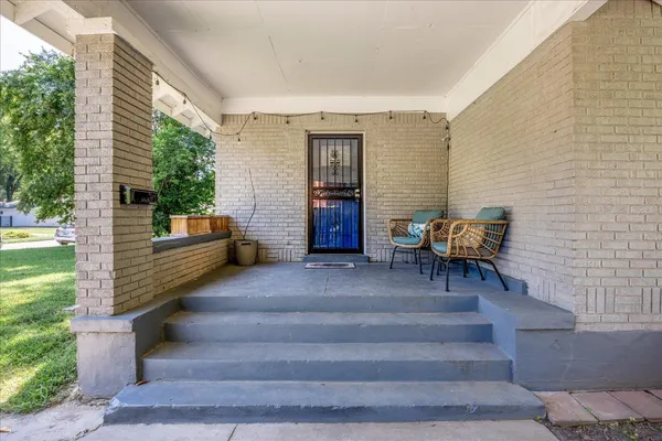 a view of outdoor seating space