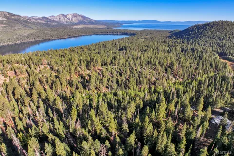 a view of a city with a mountain