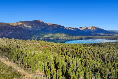 a view of an outdoor space and mountain view