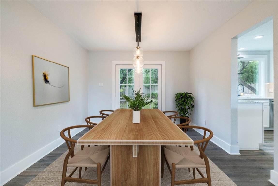 6309 Colina Lane Austin, TX 78759 - Photo 10 of 29 Dining area with french doors to your large, private backyard.