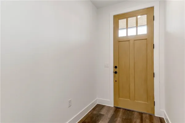 a view of an front door