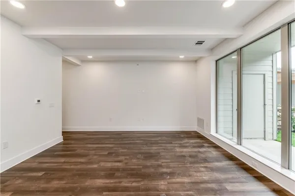 a view of an empty room