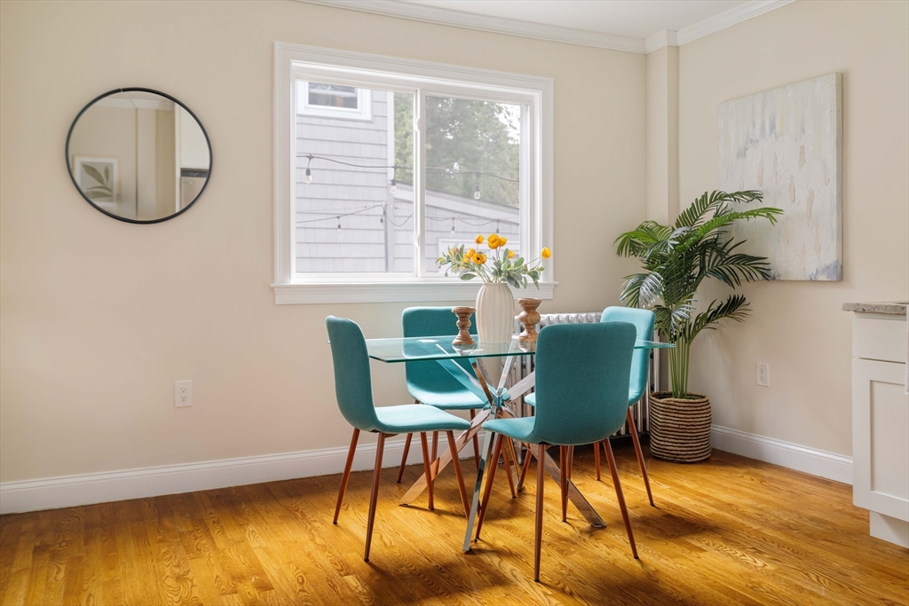 16 Partridge Avenue Somerville, MA 02145 - Photo 13 of 32 a view of a dining room with furniture and a potted plant