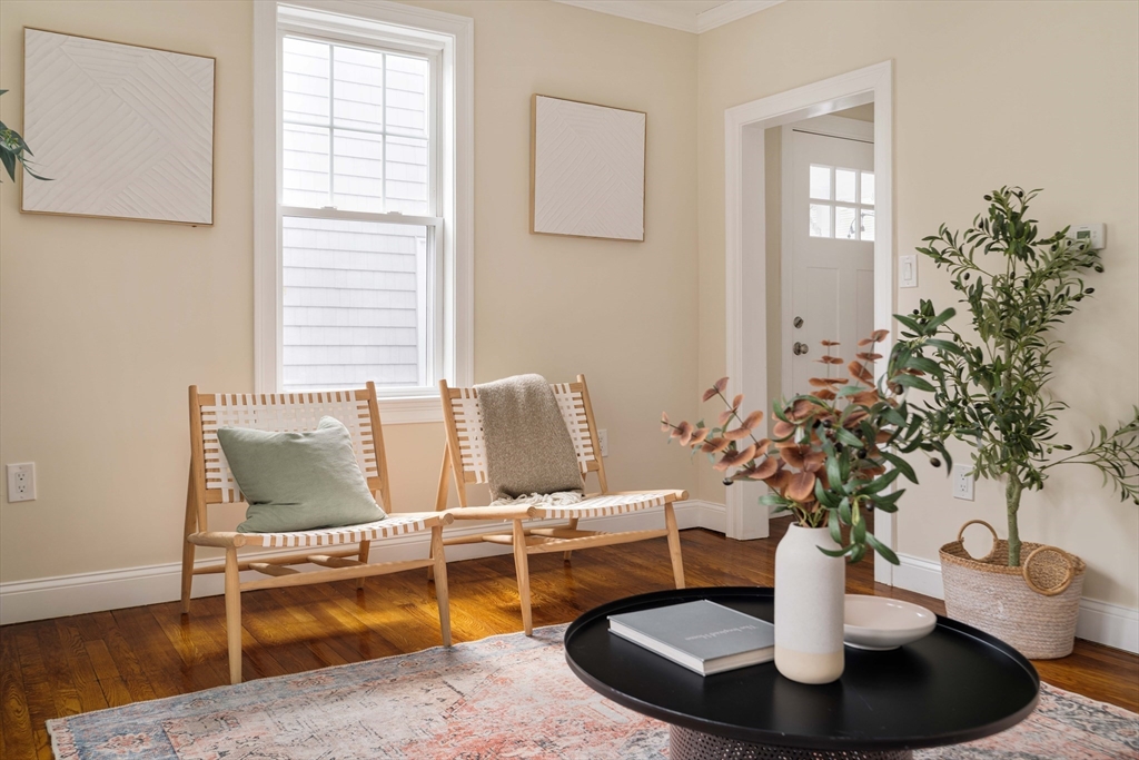 16 Partridge Avenue Somerville, MA 02145 - Photo 6 of 32 a living room with furniture and a potted plant