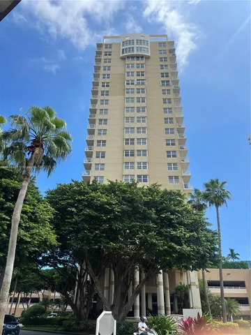 a front view of a building