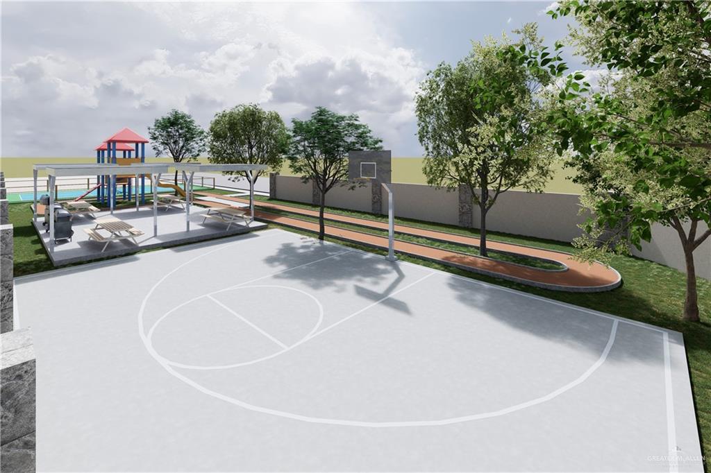 4217 Hummingbird Avenue McAllen, TX 78504 - Photo 10 of 15 View of sport court with community basketball court-"Virtually Staged, AI & Architectural Render Image"