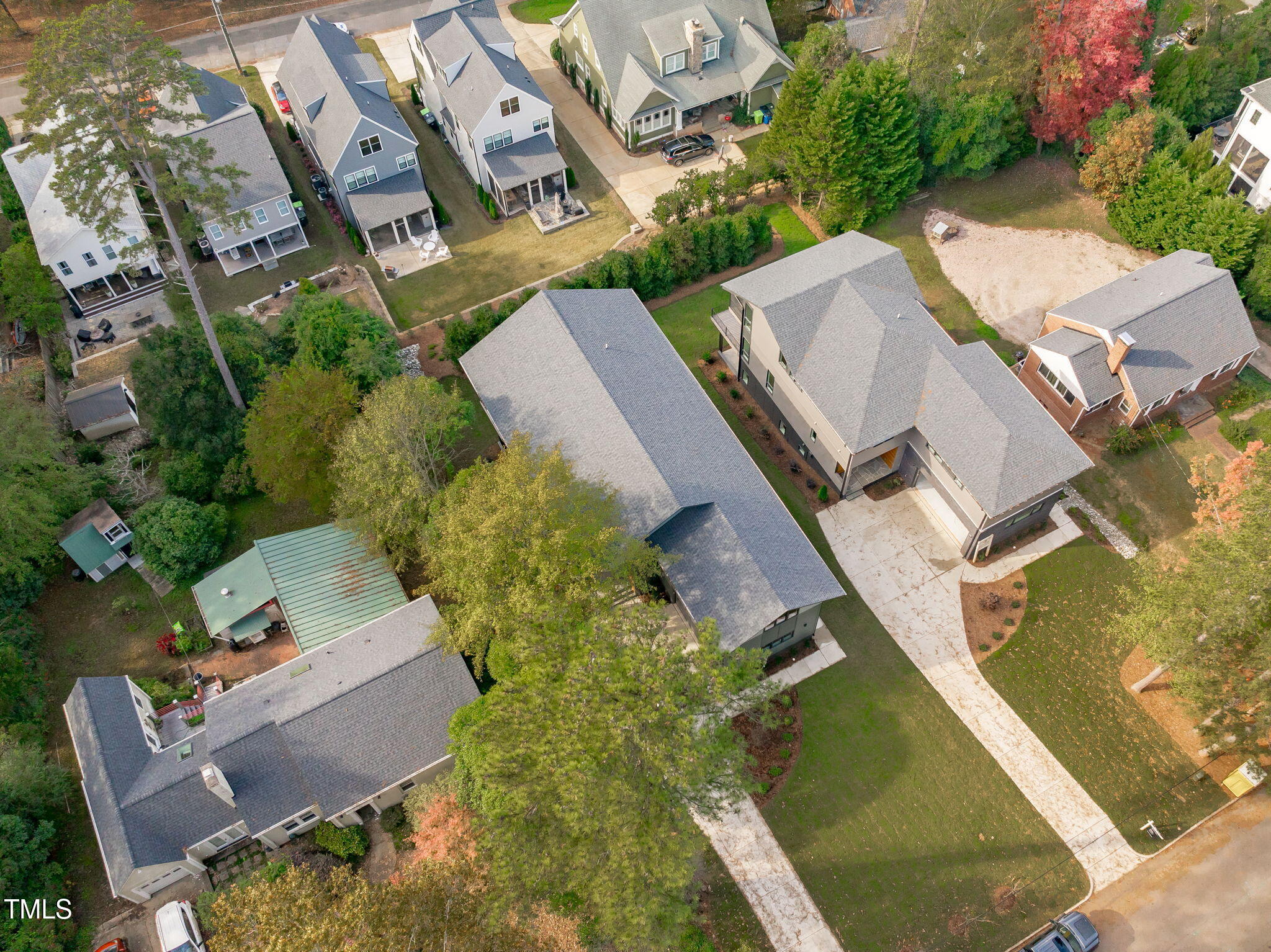1439 Duplin Road Raleigh, NC 27607 - Photo 65 of 78 an aerial view of residential house with outdoor space