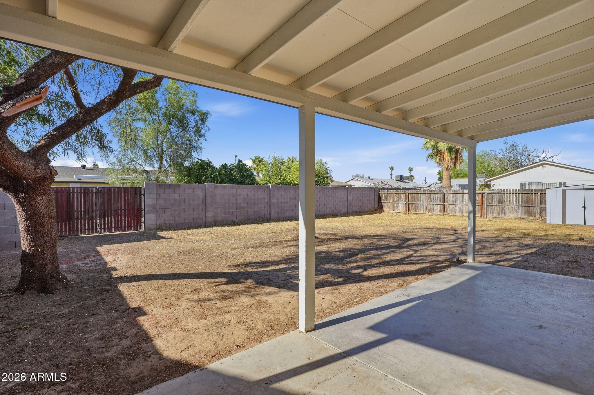 2302 East Nisbet Road Phoenix, AZ 85022 - Photo 17 of 22 a view of a backyard