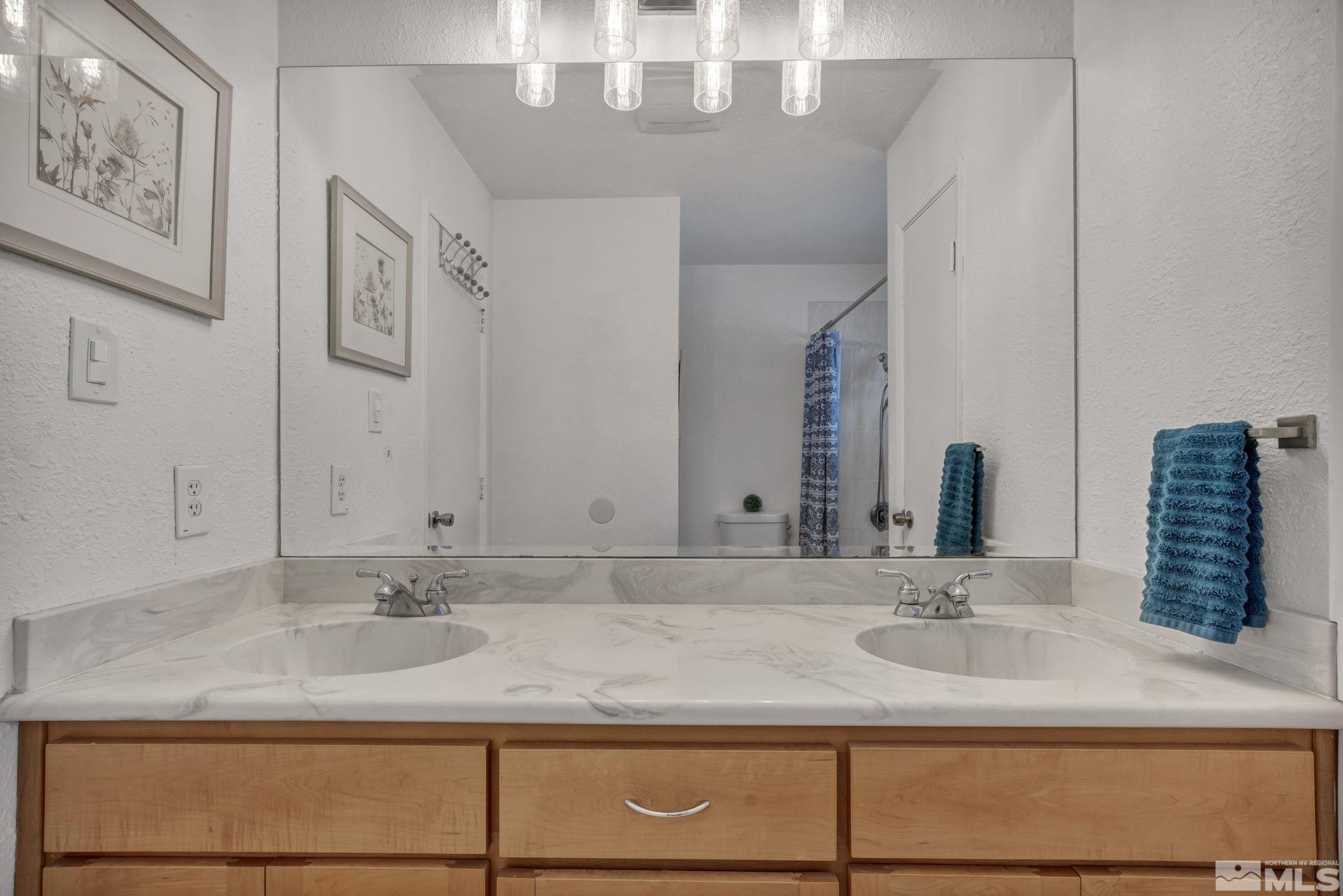 112 Smithridge Reno, NV 89502 - Photo 19 of 37 a bathroom with a sink and a mirror