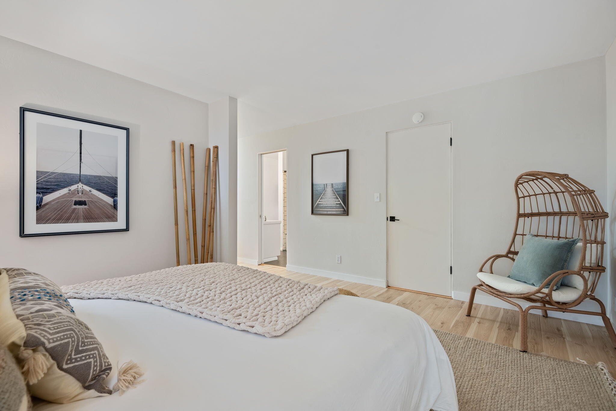 5 Fellowship Circle Santa Barbara, CA 93109 - Photo 12 of 32 a bedroom with a bed and chair