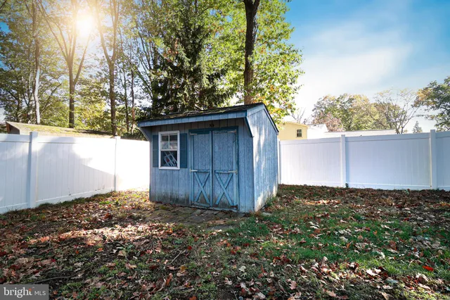 a backyard of a house