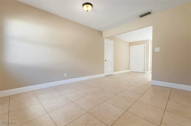 a view of an empty room