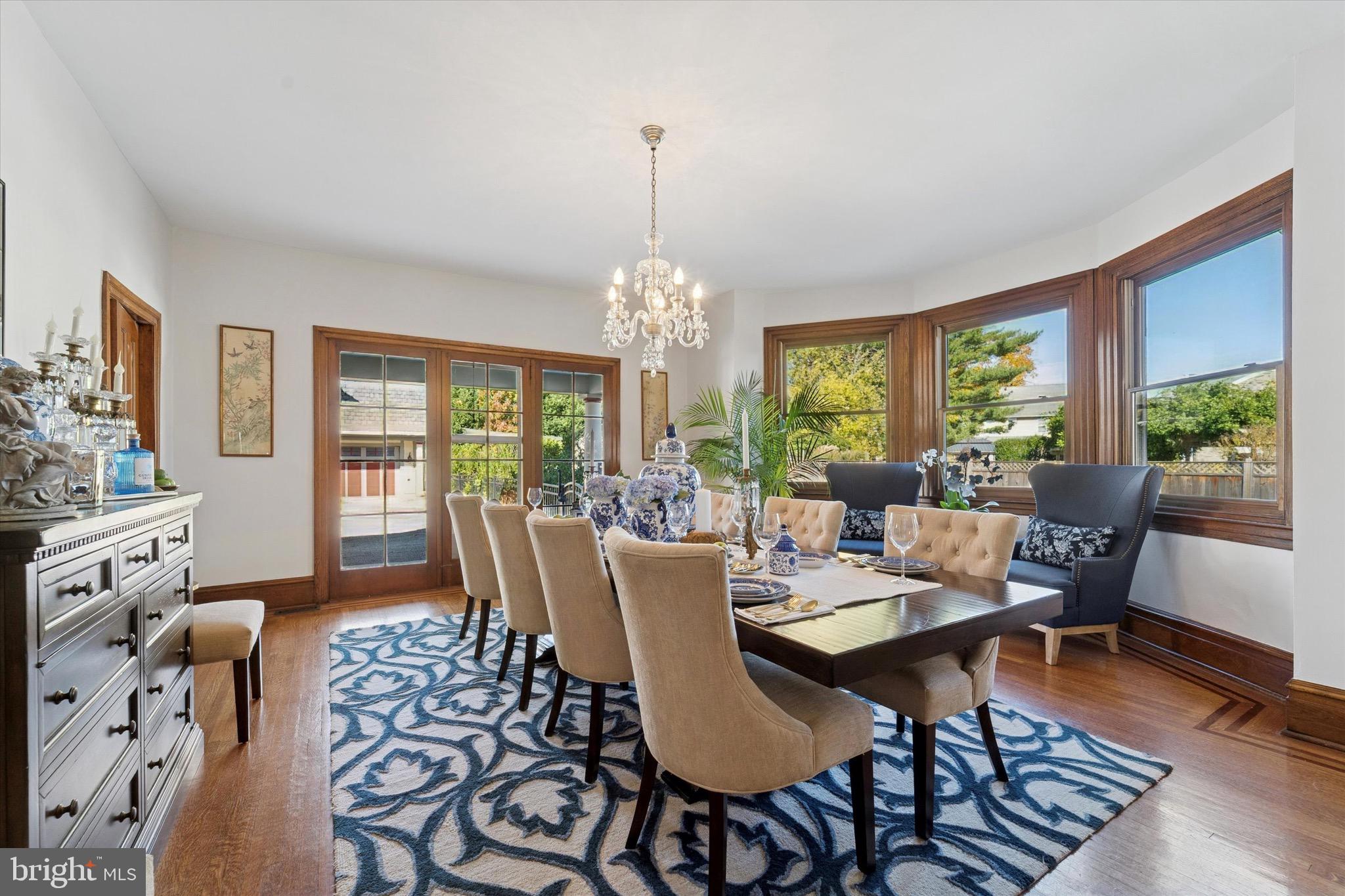 204 East Manoa Road Havertown, PA 19083 - Photo 15 of 80 a view of a dining room with furniture window and wooden floor