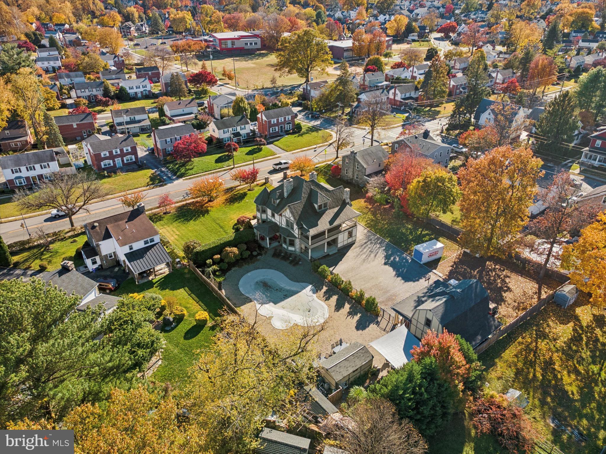204 East Manoa Road Havertown, PA 19083 - Photo 80 of 80 an aerial view of residential houses with outdoor space