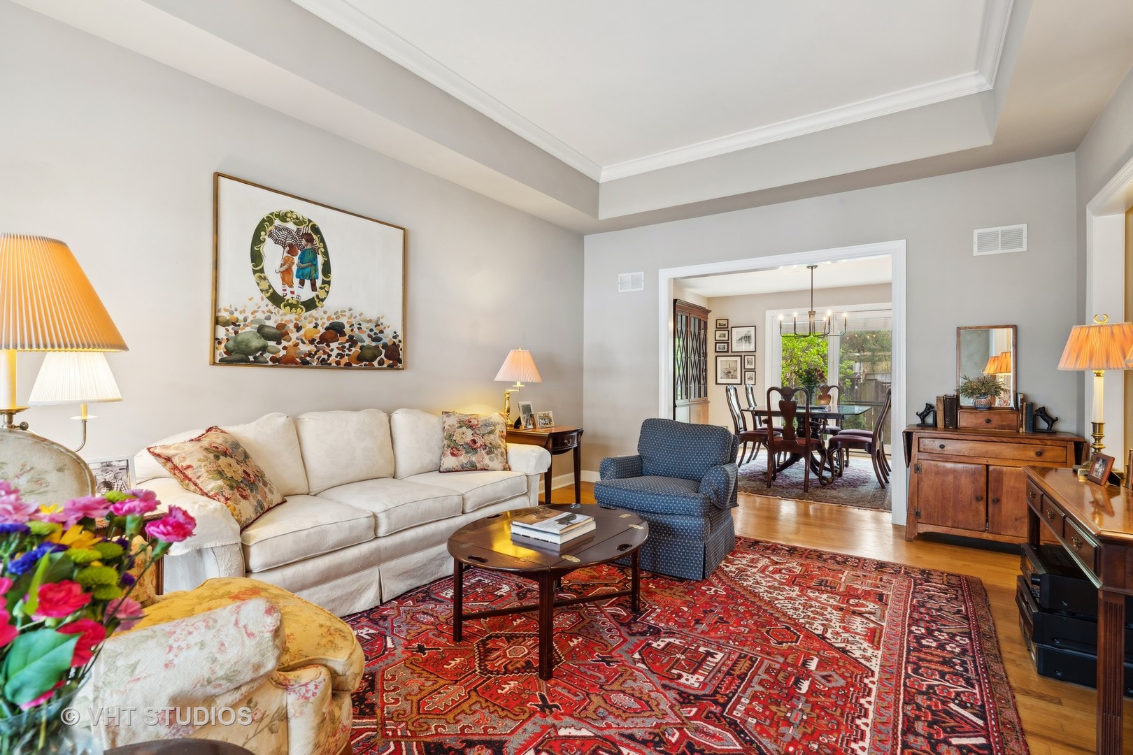 803 Hibbard Road Wilmette, IL 60091 - Photo 4 of 23 a living room with furniture and wooden floor