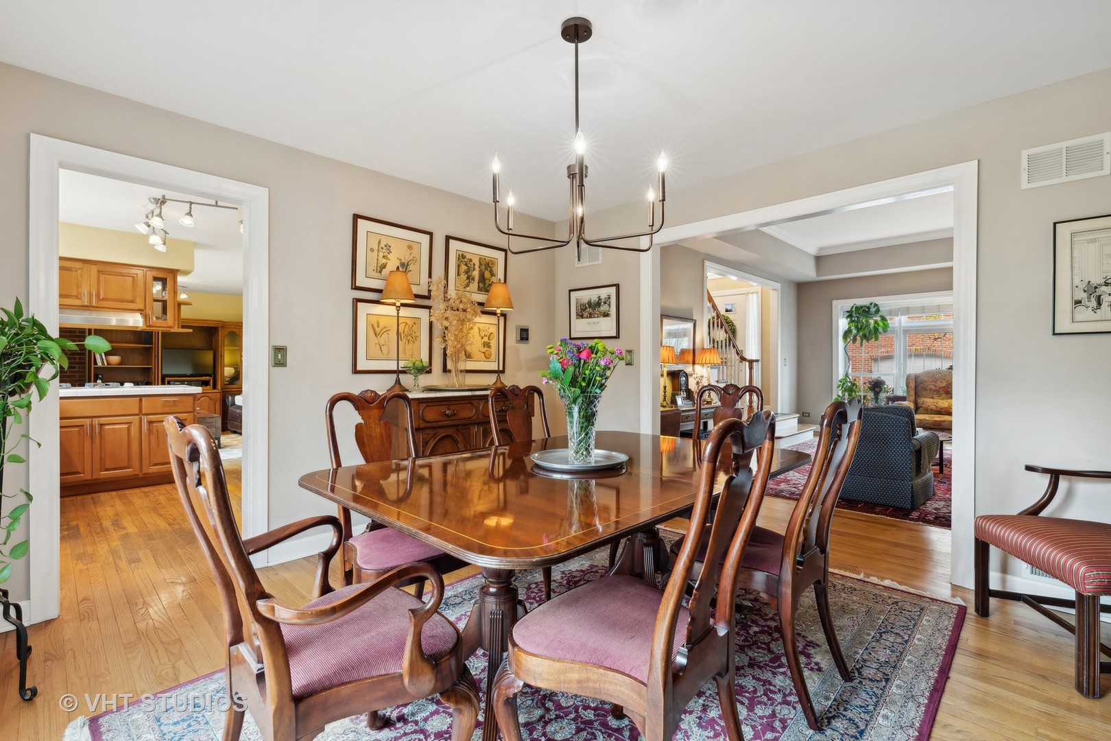 803 Hibbard Road Wilmette, IL 60091 - Photo 6 of 23 a view of a dining room with furniture window and wooden floor