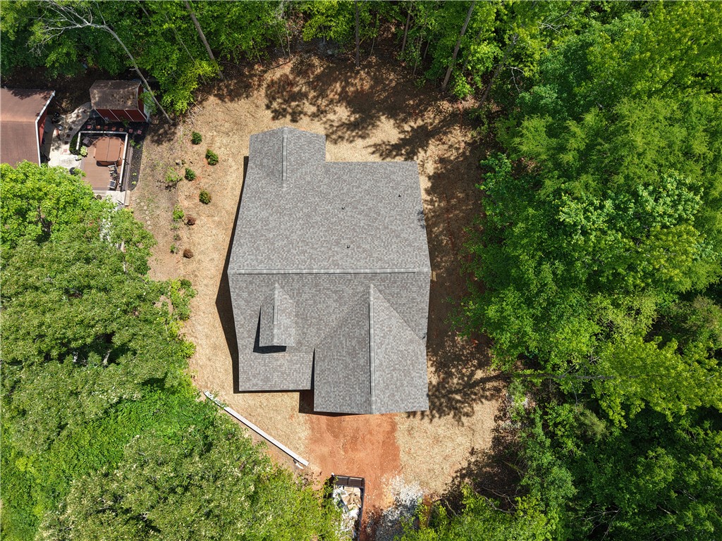 328 Point Road Westminster, SC 29693 - Photo 23 of 24 This aerial view showcases a residence nestled among lush greenery, offering a private setting.