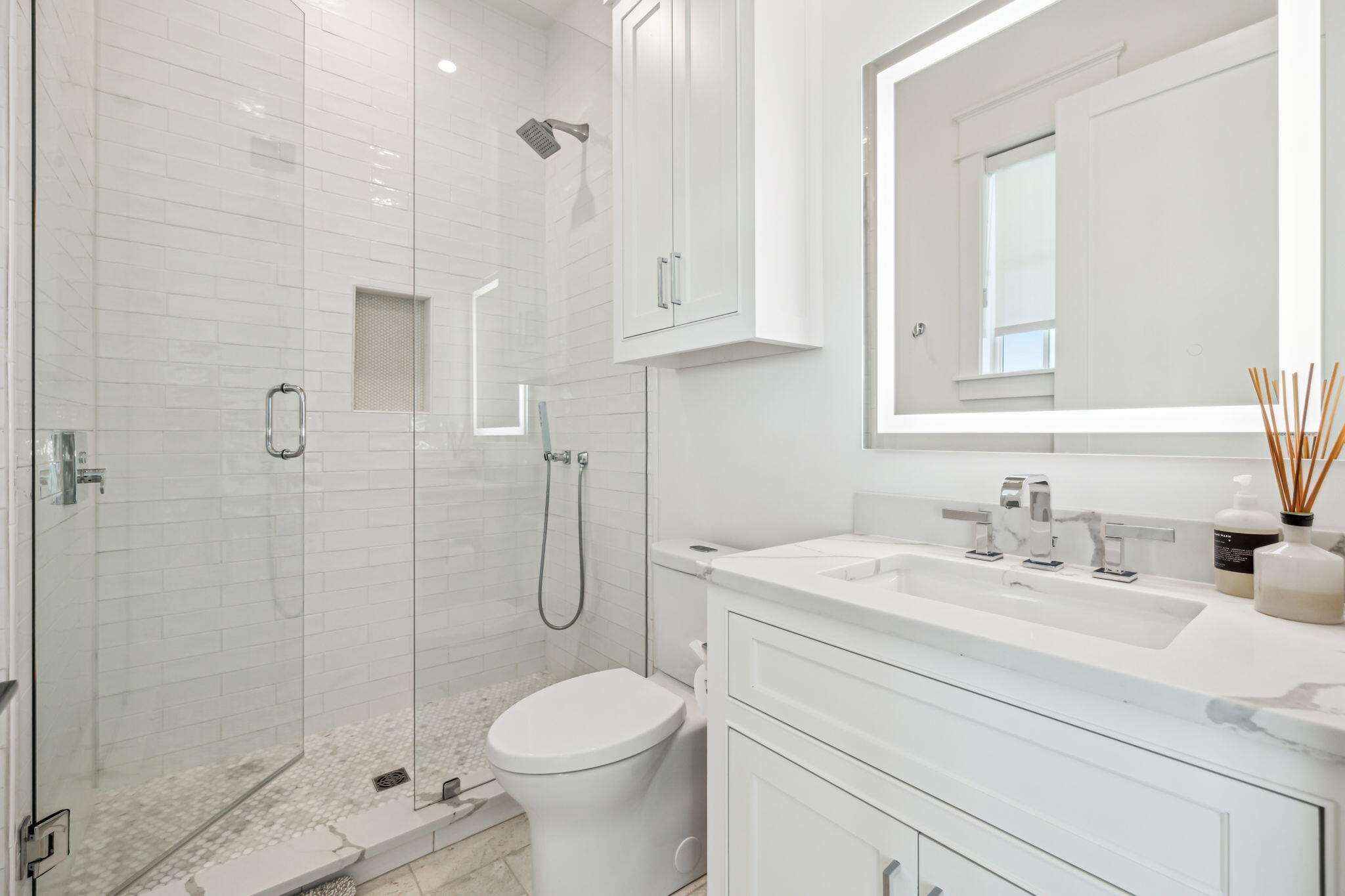 323 Pompano St Inlet Beach Inlet Beach, FL 32461 - Photo 10 of 79 a bathroom with a sink a toilet and shower