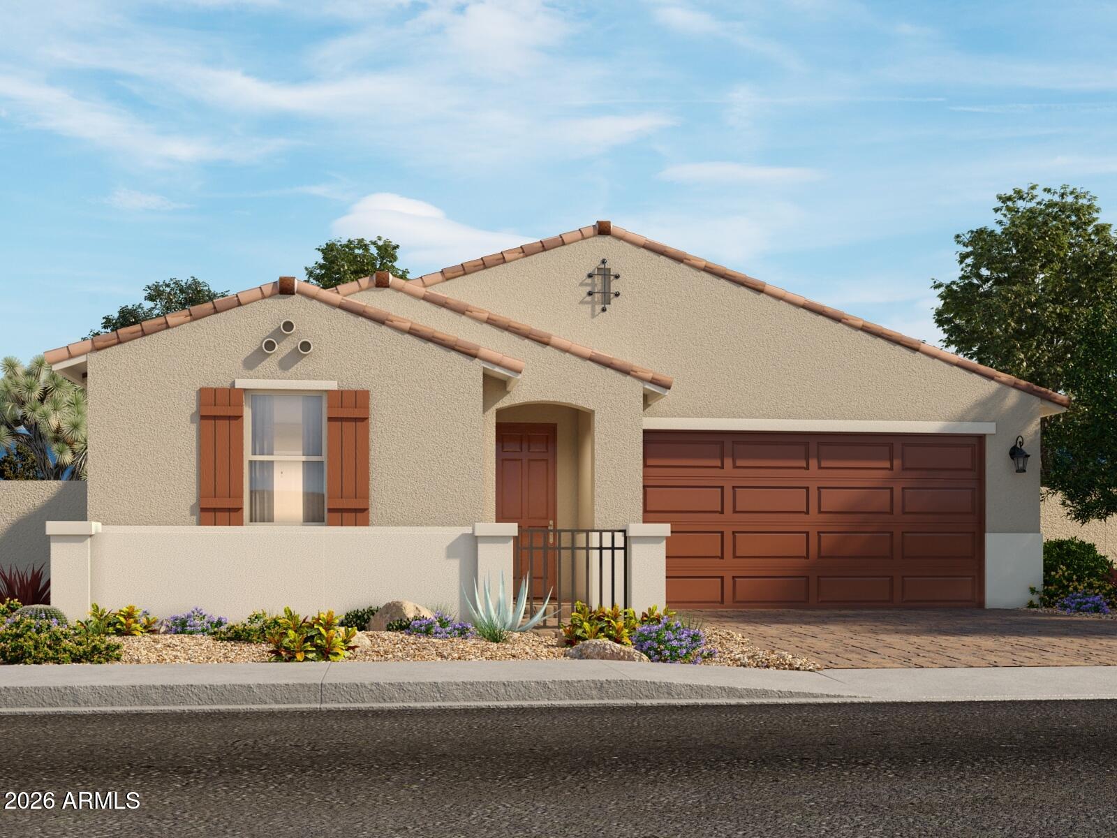 4818 North 178th Lane Goodyear, AZ 85395 - Photo 1 of 38 a front view of a house with a yard