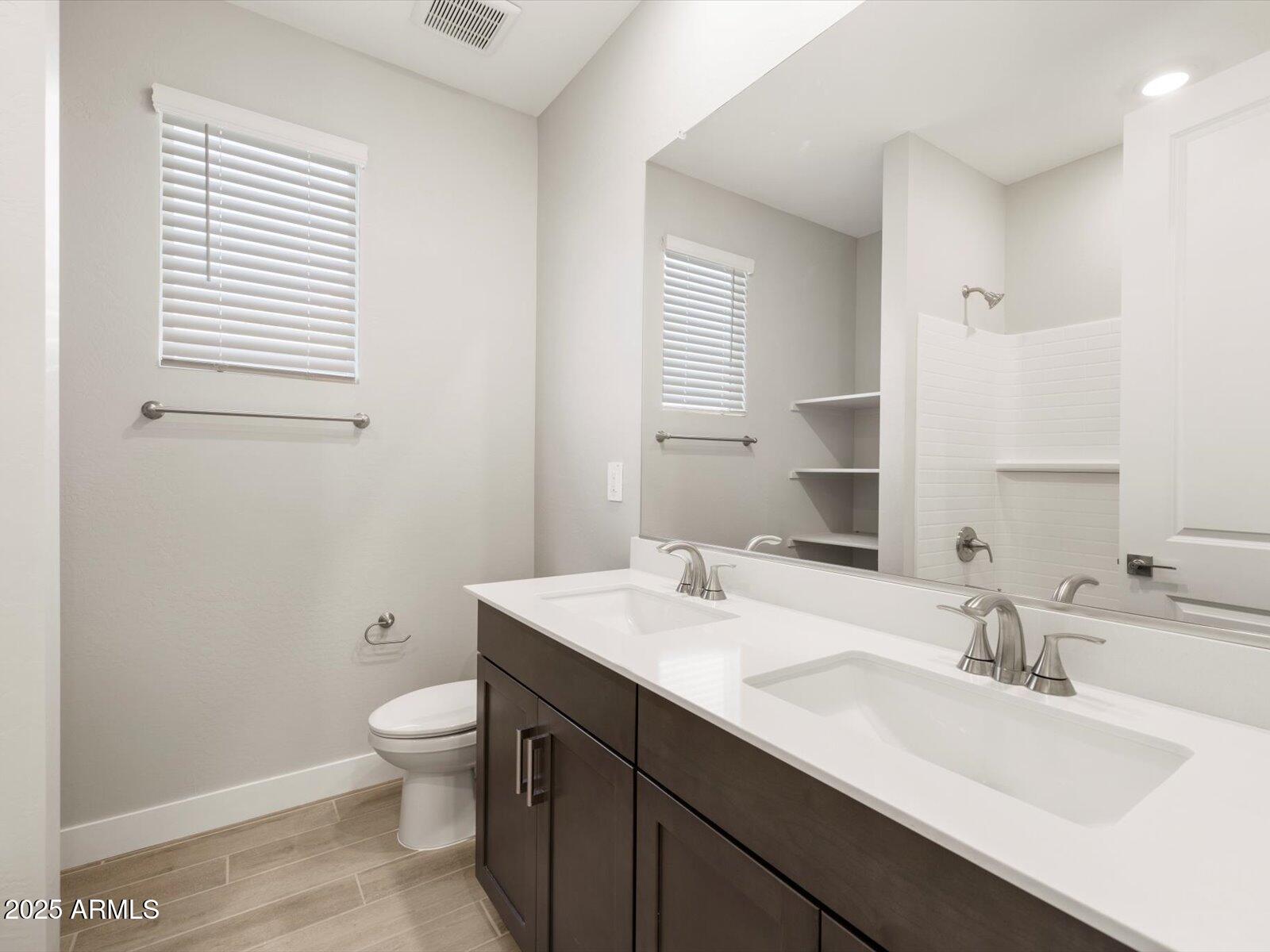 4818 North 178th Lane Goodyear, AZ 85395 - Photo 19 of 38 a bathroom with a sink toilet and mirror