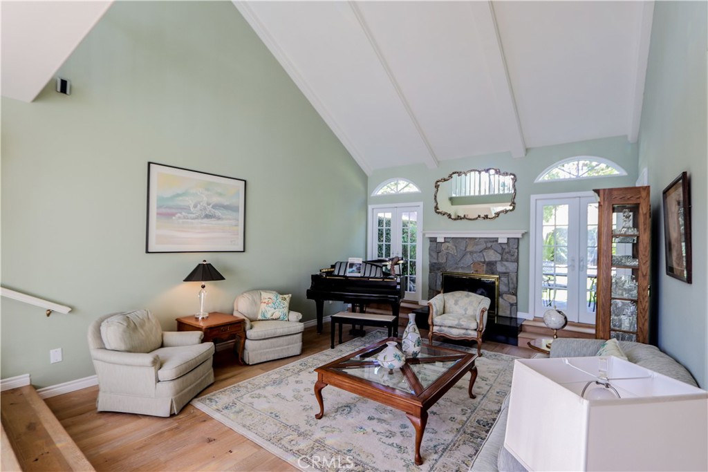 5 Cambridge Manhattan Beach, CA 90266 - Photo 61 of 71 a living room with furniture fireplace and a large window