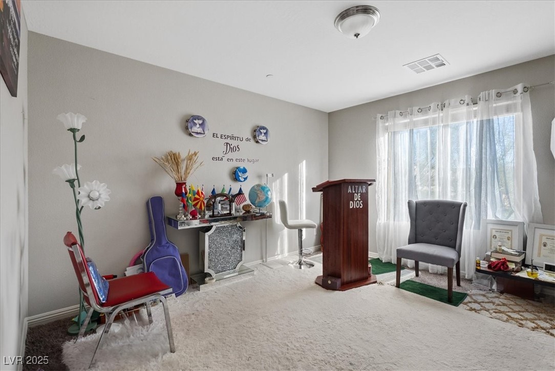 936 Keesey Way Henderson, NV 89052 - Photo 22 of 30 Sitting room featuring carpet flooring