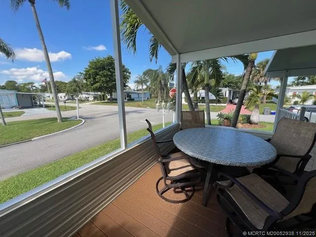 a view of front door