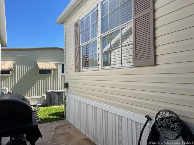 a view of outdoor space and wooden deck