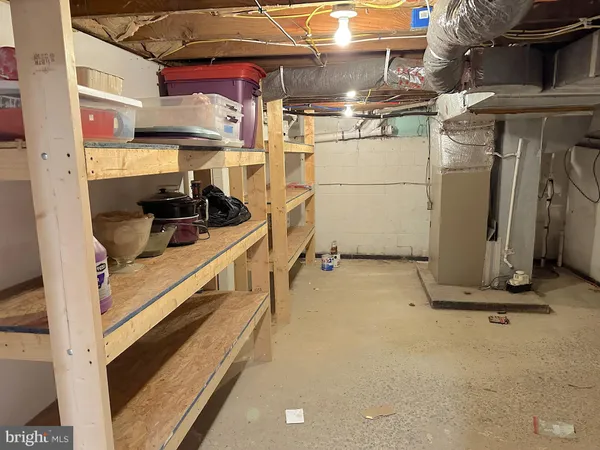 a room with storage and utility