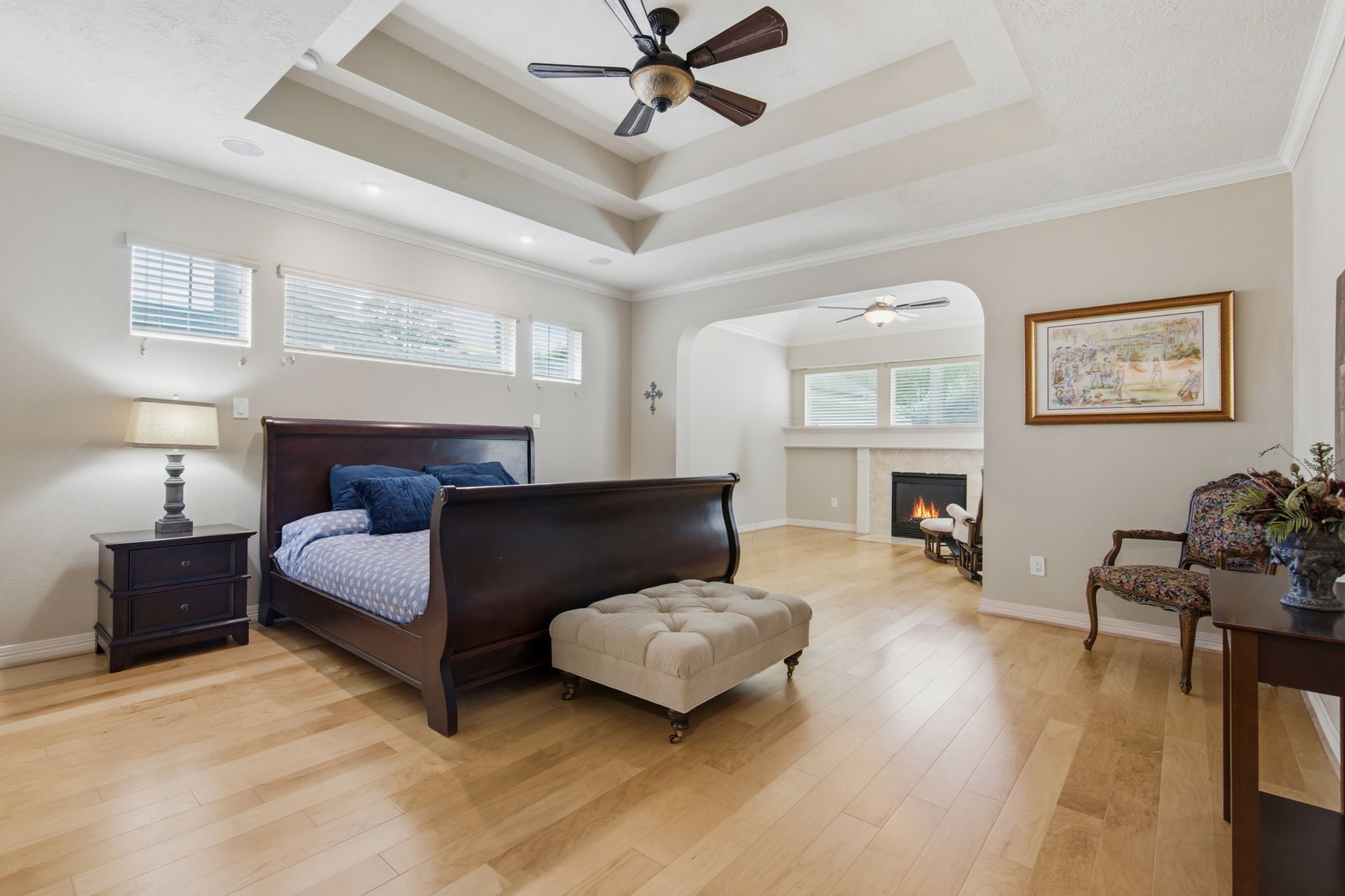 9722 Blue Cruls Way Spring, TX 77379 - Photo 25 of 45 Have a tall headboard? No problem with raised windows.