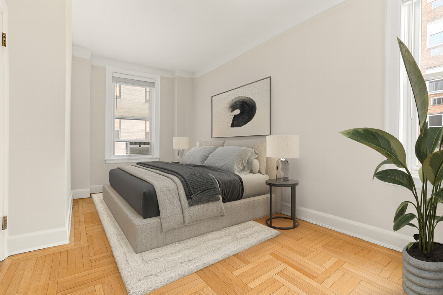 12 East 87th Street, Unit 6D Manhattan, NY 10028 - Photo 3 of 8 a spacious bedroom with a bed and a window