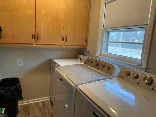 a room with storage and utility