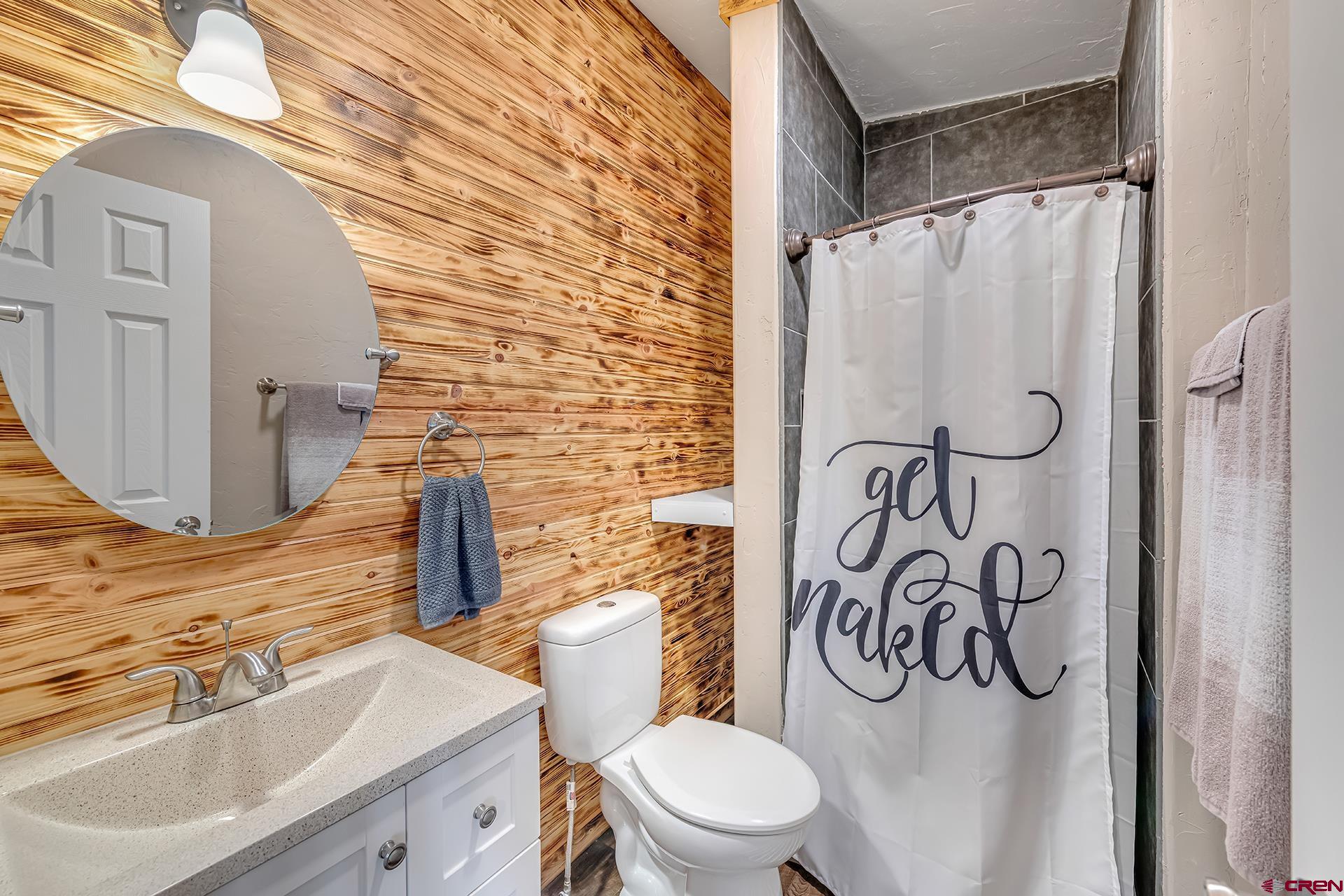2787 2100th Road Delta, CO 81416 - Photo 27 of 40 a bathroom with a sink a toilet and a mirror