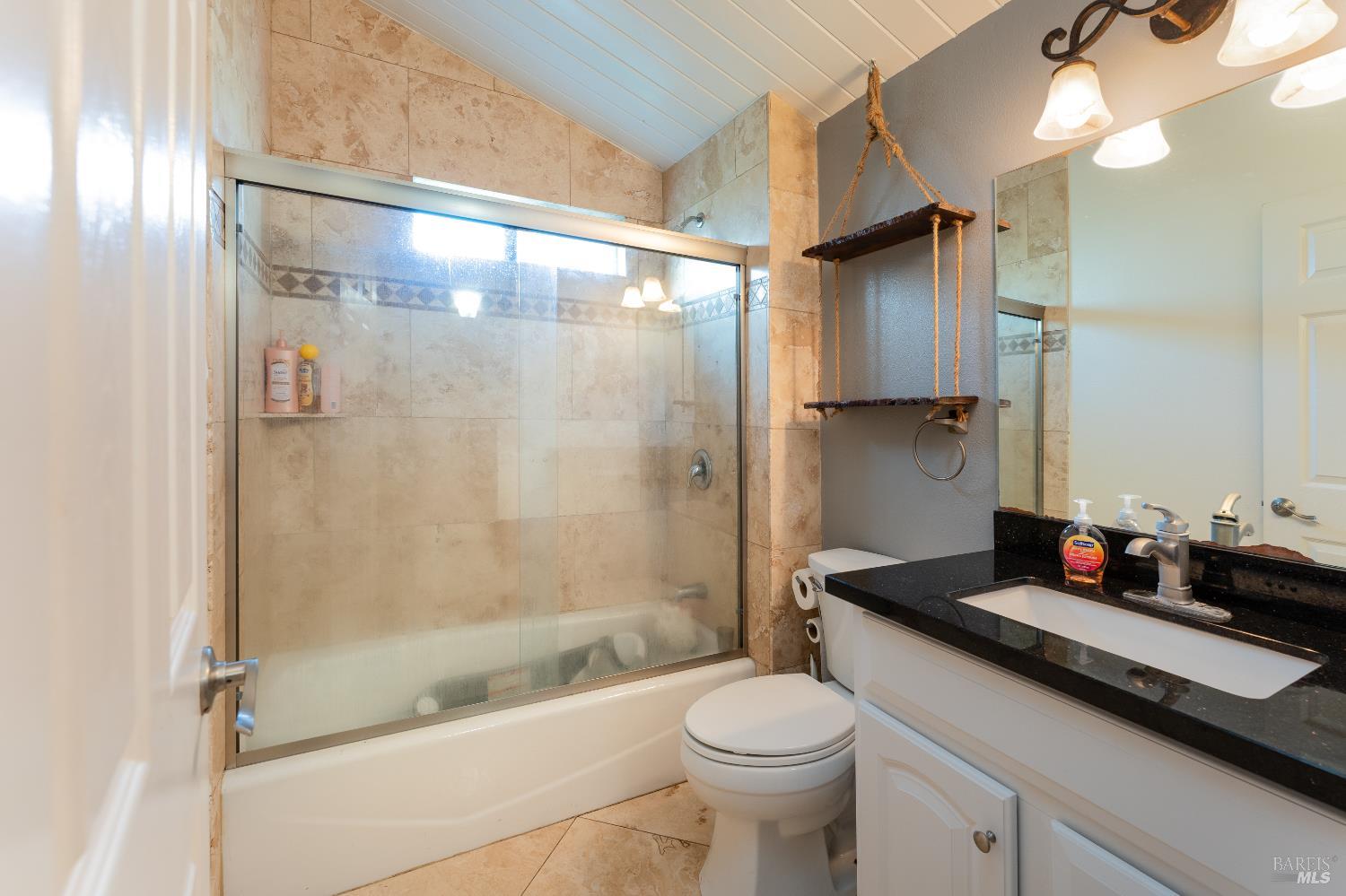 2580 Center Valley Road Willits, CA 95490 - Photo 10 of 43 a bathroom with a sink a toilet and a shower